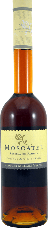 14,95 € Envio grátis | Vinho Generoso Fortificado Málaga Virgen Reserva da Família D.O. Sierras de Málaga Andalucía y Extremadura Espanha Moscato Garrafa Medium 50 cl