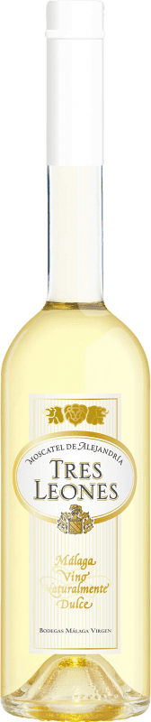 17,95 € Kostenloser Versand | Verstärkter Wein Málaga Virgen Tres Leones D.O. Sierras de Málaga Andalucía y Extremadura Spanien Muskat Medium Flasche 50 cl