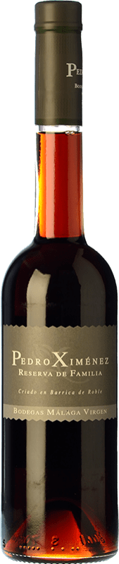 13,95 € Free Shipping | Fortified wine Málaga Virgen Reserva de la Familia Reserve D.O. Sierras de Málaga Andalucía y Extremadura Spain Pedro Ximénez Medium Bottle 50 cl