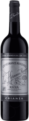 7,95 € Envio grátis | Vinho Tinto Manzanos Los Hermanos Crianza D.O.Ca. Rioja La Rioja Espanha Tempranillo, Garnacha — Grenache Garrafa 75 cl