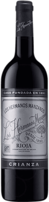 7,95 € Бесплатная доставка | Красное вино Manzanos Los Hermanos старения D.O.Ca. Rioja Ла-Риоха Испания Tempranillo, Grenache бутылка 75 cl