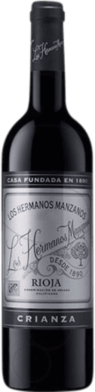 5,95 € Kostenloser Versand | Rotwein Manzanos Los Hermanos Alterung D.O.Ca. Rioja La Rioja Spanien Tempranillo, Grenache Flasche 75 cl