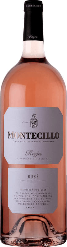 11,95 € Envio grátis | Vinho rosé Montecillo Jovem D.O.Ca. Rioja La Rioja Espanha Tempranillo, Grenache, Graciano Garrafa Magnum 1,5 L