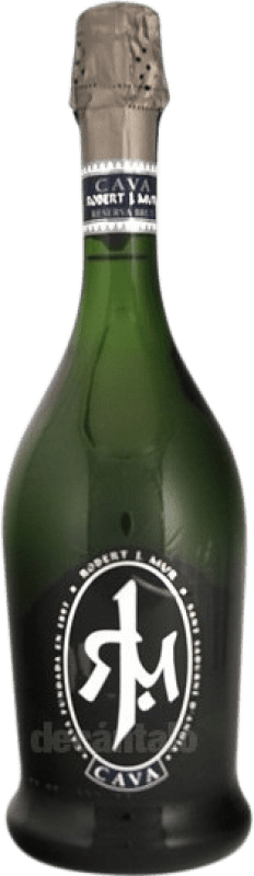 7,95 € Spedizione Gratuita | Spumante Bianco Mur Robert J Brut Riserva D.O. Cava Catalogna Spagna Macabeo, Xarel·lo, Parellada 75 cl