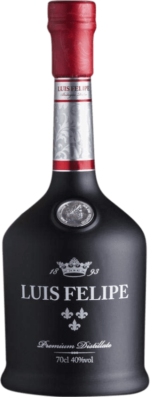 101,95 € Envio grátis | Brandy Conhaque Rubio Luis Felipe Grande Reserva Espanha Garrafa 70 cl