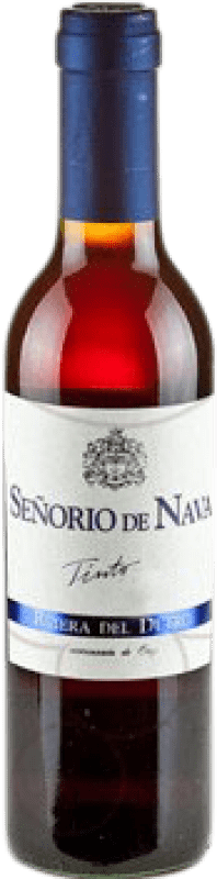 4,95 € Бесплатная доставка | Красное вино Señorío de Nava Молодой D.O. Ribera del Duero Кастилия-Леон Испания Tempranillo Половина бутылки 37 cl