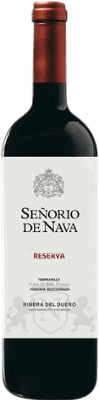 19,95 € Envío gratis | Vino tinto Señorío de Nava Reserva D.O. Ribera del Duero Castilla y León España Tempranillo Botella 75 cl