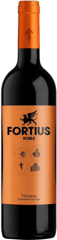 6,95 € Free Shipping | Red Wine Valcarlos Fortius Oak D.O. Navarra Navarre Spain Tempranillo 75 cl