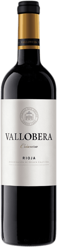 11,95 € Бесплатная доставка | Красное вино Vallobera старения D.O.Ca. Rioja Ла-Риоха Испания Tempranillo бутылка 75 cl