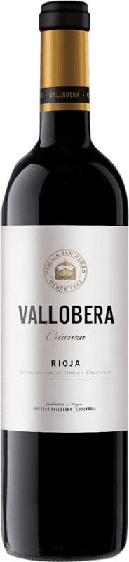 13,95 € 送料無料 | 赤ワイン Vallobera Crianza — クリアンサ D.O.Ca. Rioja ラ・リオハ スペイン Tempranillo — テンプラニーリョ 75 cl