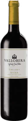 5,95 € Kostenloser Versand | Rotwein Vallobera Alterung D.O.Ca. Rioja La Rioja Spanien Tempranillo Halbe Flasche 37 cl