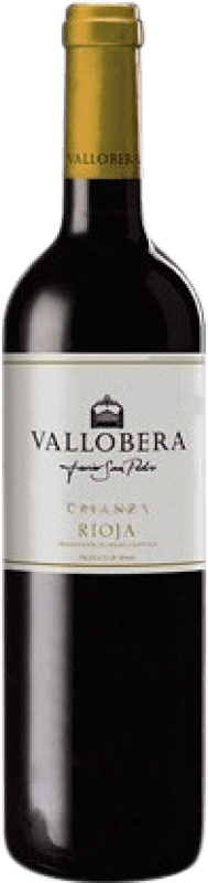 6,95 € 免费送货 | 红葡萄酒 Vallobera Crianza — 陈酿 D.O.Ca. Rioja 拉里奥哈 西班牙 Tempranillo — 丹魄 半瓶装 37 cl