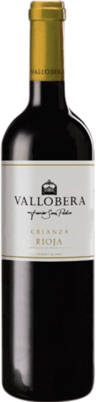 59,95 € Бесплатная доставка | Красное вино Vallobera Crianza — Крианса D.O.Ca. Rioja Ла-Риоха Испания Tempranillo — Темпранильо Бутылка Иеробоам Двойной Магнум 3 L