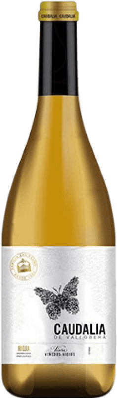 16,95 € Envio grátis | Vinho branco Vallobera Caudalia Jovem D.O.Ca. Rioja La Rioja Espanha Macabeo Garrafa 75 cl