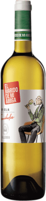 9,95 € Free Shipping | White wine Vallobera El Marido de mi Amiga Young D.O.Ca. Rioja The Rioja Spain Tempranillo, Malvasía, Sauvignon White Bottle 75 cl