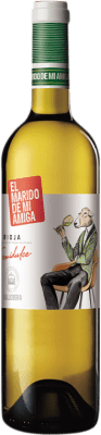 8,95 € Envío gratis | Vino blanco Vallobera El Marido de mi Amiga Joven D.O.Ca. Rioja La Rioja España Tempranillo, Malvasía, Sauvignon Blanca Botella 75 cl