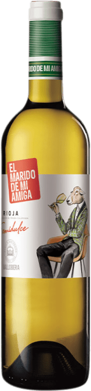 9,95 € 免费送货 | 白酒 Vallobera El Marido de mi Amiga 年轻的 D.O.Ca. Rioja 拉里奥哈 西班牙 Tempranillo, Malvasía, Sauvignon White 瓶子 75 cl