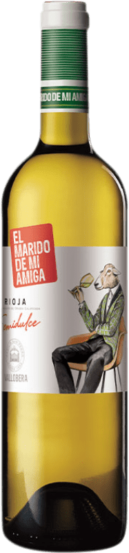 9,95 € Spedizione Gratuita | Vino bianco Vallobera El Marido de mi Amiga Giovane D.O.Ca. Rioja La Rioja Spagna Tempranillo, Malvasía, Sauvignon Bianca Bottiglia 75 cl