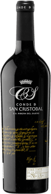 23,95 € Free Shipping | Red wine Conde de San Cristóbal Aged D.O. Ribera del Duero Castilla y León Spain Tempranillo, Merlot, Cabernet Sauvignon Bottle 75 cl