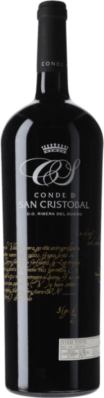 54,95 € Free Shipping | Red Wine Conde de San Cristóbal Crianza — Aged D.O. Ribera del Duero Castilla y León Spain Tempranillo, Merlot, Cabernet Sauvignon Magnum Bottle 1,5 L