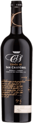 53,95 € 免费送货 | 红酒 Conde de San Cristóbal Raices D.O. Ribera del Duero 卡斯蒂利亚莱昂 西班牙 Tempranillo, Merlot, Cabernet Sauvignon 瓶子 Magnum 1,5 L