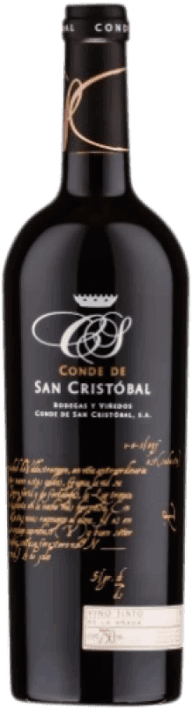 56,95 € 免费送货 | 红酒 Conde de San Cristóbal Raices D.O. Ribera del Duero 卡斯蒂利亚莱昂 西班牙 Tempranillo, Merlot, Cabernet Sauvignon 瓶子 Magnum 1,5 L