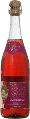 6,95 € Free Shipping | Rosé sparkling Dei Giorgi Violetta Rosato Sweet D.O.C. Lambrusco di Sorbara Italy Lambrusco Bottle 75 cl