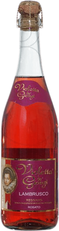 6,95 € Envío gratis | Espumoso Rosado Dei Giorgi Violetta Dulce D.O.C. Lambrusco di Sorbara Italia Lambrusco Botella 75 cl