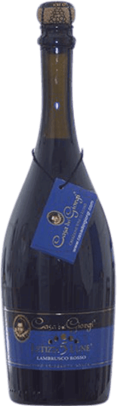 10,95 € Envío gratis | Espumoso Tinto Dei Giorgi Letizia 5 Lune Dulce D.O.C. Lambrusco di Sorbara Italia Lambrusco Botella 75 cl