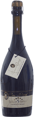10,95 € Free Shipping | Red Sparkling Wine Dei Giorgi Letizia 5 Stelle Seco — Dry D.O.C. Lambrusco di Sorbara Italy Lambrusco 75 cl