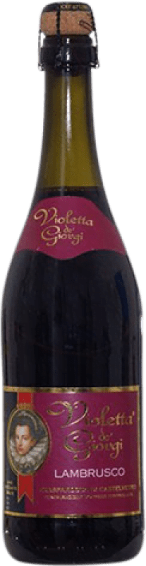 6,95 € 送料無料 | 赤いスパークリングワイン Dei Giorgi Violetta Rosso 甘い D.O.C. Lambrusco di Sorbara イタリア Lambrusco ボトル 75 cl