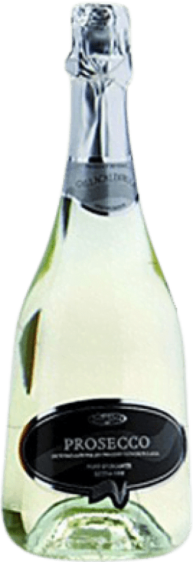 9,95 € Spedizione Gratuita | Spumante bianco Caldirola Galla Extra Secco D.O.C. Prosecco Italia Glera Bottiglia 75 cl