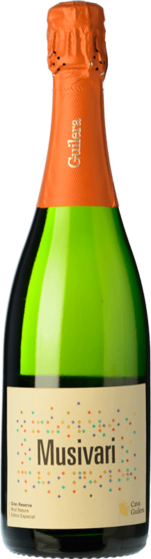 31,95 € Free Shipping | White sparkling Guilera Musivari Brut Nature Grand Reserve D.O. Cava Catalonia Spain Macabeo, Xarel·lo, Parellada Bottle 75 cl