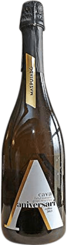 15,95 € Бесплатная доставка | Белое игристое Maspujado Aniversari Природа Брута Гранд Резерв D.O. Cava Каталония Испания Macabeo, Xarel·lo, Chardonnay, Parellada бутылка 75 cl