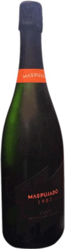 8,95 € Envio grátis | Espumante branco Maspujado Brut Nature Reserva D.O. Cava Catalunha Espanha Macabeo, Xarel·lo, Parellada Garrafa 75 cl