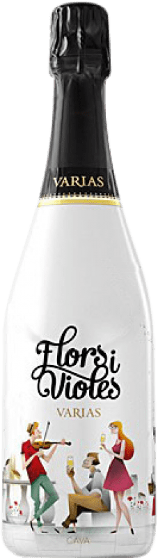 6,95 € 免费送货 | 白起泡酒 Cava Varias Flors i Violes 香槟 年轻的 D.O. Cava 加泰罗尼亚 西班牙 Macabeo, Xarel·lo, Parellada 瓶子 75 cl