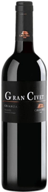 9,95 € 送料無料 | 赤ワイン Hill Gran Civet Crianza — クリアンサ D.O. Penedès カタロニア スペイン Tempranillo — テンプラニーリョ, Cabernet Sauvignon — カベルネ・ソーヴィニヨン 75 cl
