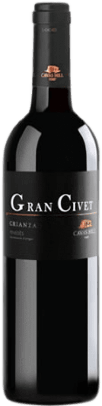 8,95 € Envoi gratuit | Vin rouge Hill Gran Civet Crianza D.O. Penedès Catalogne Espagne Tempranillo, Cabernet Sauvignon Bouteille 75 cl
