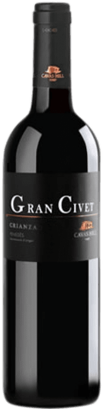 9,95 € Spedizione Gratuita | Vino rosso Hill Gran Civet Crianza D.O. Penedès Catalogna Spagna Tempranillo, Cabernet Sauvignon Bottiglia 75 cl