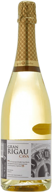 14,95 € 免费送货 | 白起泡酒 Caves Freixa Rigau Brut de Bruts 香槟 大储备 D.O. Cava 加泰罗尼亚 西班牙 Macabeo, Xarel·lo, Parellada 瓶子 75 cl