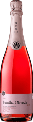 7,95 € 免费送货 | 玫瑰气泡酒 Caves Freixa Rigau Familia Oliveda Rosat 香槟 预订 D.O. Cava 加泰罗尼亚 西班牙 Grenache, Trepat 瓶子 75 cl