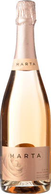 14,95 € 免费送货 | 玫瑰气泡酒 Caves Ramón Canals Marta Passió Rosé 香槟 预订 D.O. Cava 加泰罗尼亚 西班牙 Grenache, Macabeo, Xarel·lo, Parellada 瓶子 75 cl