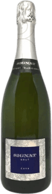 12,95 € 免费送货 | 白起泡酒 Caves Signat 香槟 预订 D.O. Cava 加泰罗尼亚 西班牙 Macabeo, Xarel·lo, Chardonnay, Parellada 瓶子 75 cl