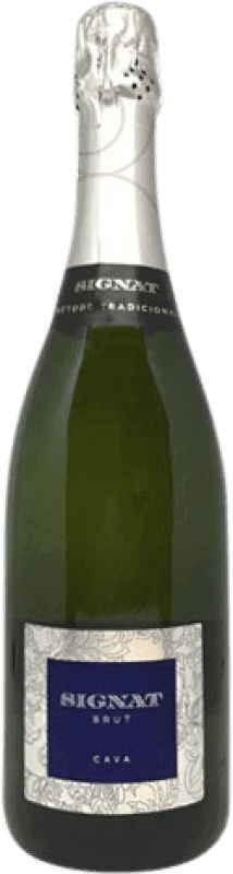 12,95 € 免费送货 | 白起泡酒 Caves Signat 香槟 预订 D.O. Cava 加泰罗尼亚 西班牙 Macabeo, Xarel·lo, Chardonnay, Parellada 瓶子 75 cl