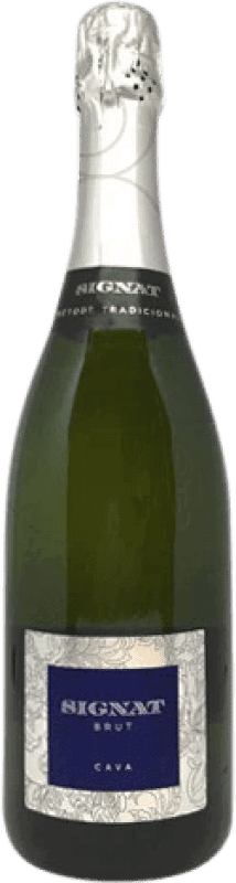 12,95 € Envoi gratuit | Vin Mousseux Blanc Caves Signat Brut Réserve D.O. Cava Catalogne Espagne Macabeo — Macabeu, Xarel·lo, Chardonnay, Parellada Bouteille 75 cl