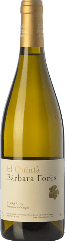 25,95 € Free Shipping | White wine Celler Barbara Fores El Quinta Aged D.O. Terra Alta Catalonia Spain Grenache White Bottle 75 cl