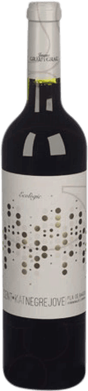 5,95 € 免费送货 | 红酒 Celler Grau i Grau Jaume Cent·Kat 年轻的 D.O. Pla de Bages 加泰罗尼亚 西班牙 Tempranillo, Merlot 瓶子 75 cl