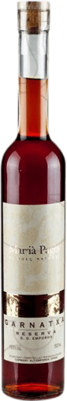 22,95 € Envío gratis | Vino Generoso Fortificado Marià Pagès María Pages Reserva D.O. Empordà Cataluña España Garnacha Botella Medium 50 cl