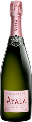 74,95 € Envio grátis | Espumante rosé Maison Ayala Rosé Majeur Brut Grande Reserva A.O.C. Champagne Champagne França Pinot Preto, Chardonnay, Pinot Meunier Garrafa 75 cl