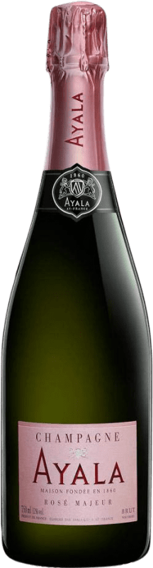 74,95 € 送料無料 | ロゼスパークリングワイン Maison Ayala Rosé Majeur Brut グランド・リザーブ A.O.C. Champagne シャンパン フランス Pinot Black, Chardonnay, Pinot Meunier ボトル 75 cl